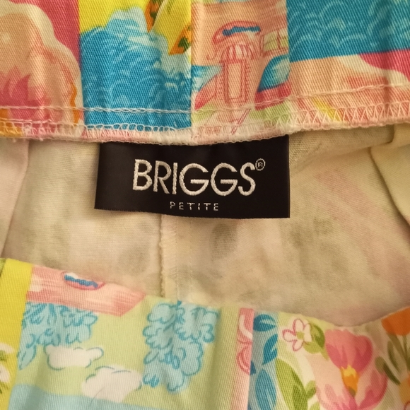 Briggs Petite Floral Capris Pants - Picture 3 of 4